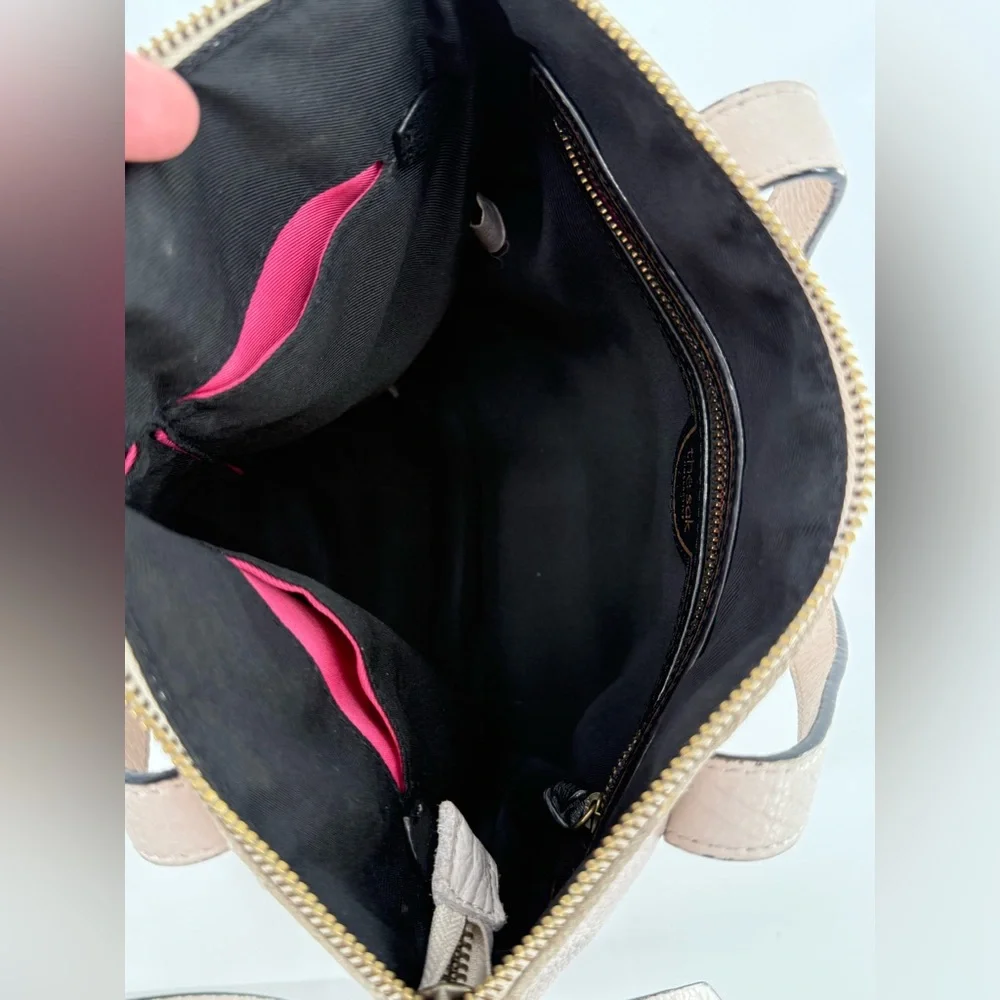 The Sak Ivory Leather Snake Hobo Satchel‎ Tote Crossbody